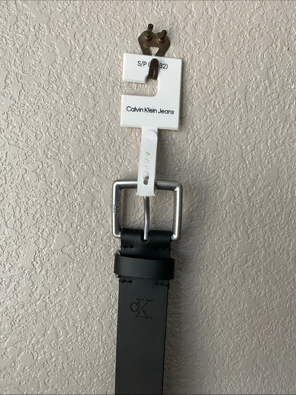 Calvin Klein leather belt Small P  30/32